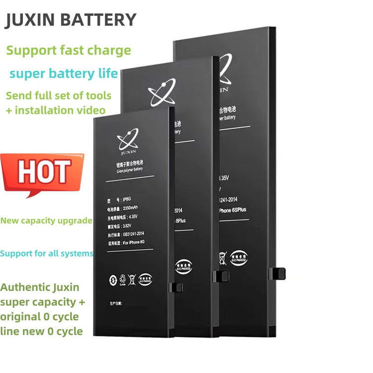 Super Capacity Semi-Finished Battery For Apple  7 8 XR X Xs 11 12 13 14 Pro Max Mini SE  Rechargeable Juxin Battery