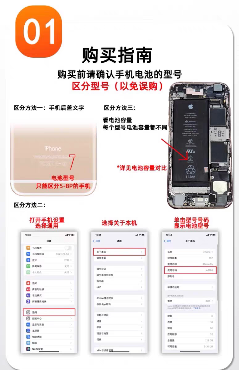 Wholesale Super Capacity Finished Battery For Apple  7 8 XR X Xs 11 12 13 14 Pro Max Mini SE  Rechargeable Juxin Battery